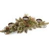 Christmas Greenery-National Tree Company Glittery Bristle Pine Candleholder Centerpieces