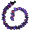 Halloween Indoor Decoration-National Tree Company Halloween 9 Ft. Black Fiber Optic Garland With Purple And Orange Lights