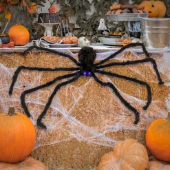 Halloween Indoor Decoration-National Tree Company Halloween 50' Spider, Led Lights- Battery Operated