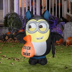 Halloween Inflatable Decoration-National Tree Company Halloween Airblown 42" Dave In Bat Costume