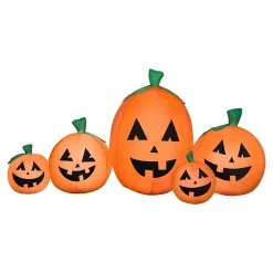 Halloween Inflatable Decoration-National Tree Company Halloween Airblown Inflatable Pumpkin Patch, 7 Feet