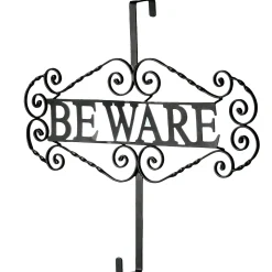 Halloween Wreath-National Tree Company Halloween "Beware" Wreath Hanger, 16 Inches