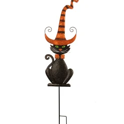 Halloween Outdoor Decoration-National Tree Company Halloween Black Cat Ground Decor