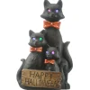 Halloween Table Decoration-National Tree Company Halloween Happy Cat Trio, Led Lights, 21 Inches