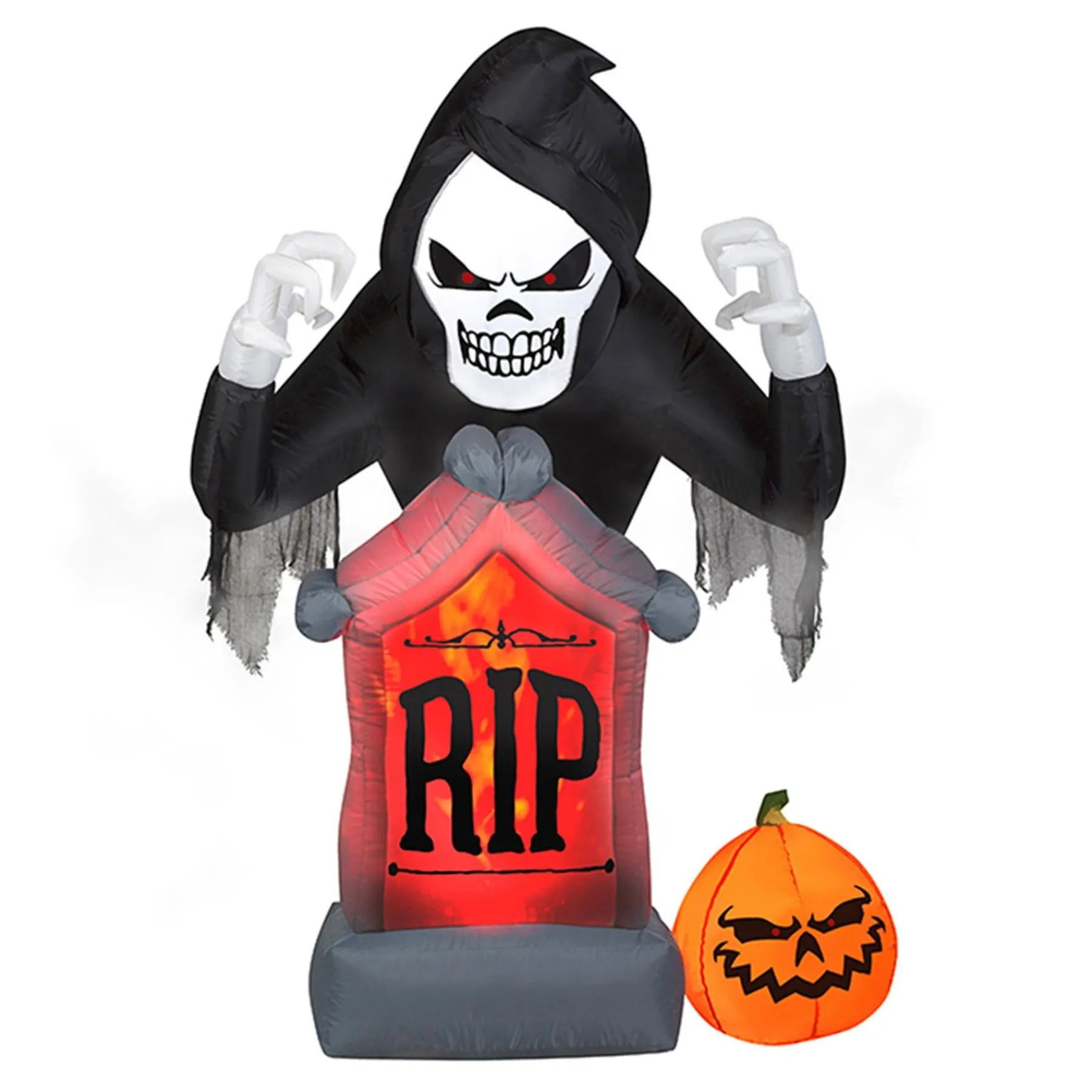 Halloween Inflatable Decoration-National Tree Company Halloween Inflatable & Animated Grim Reaper Decor