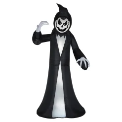 Halloween Animated Decoration-National Tree Company Halloween Inflatable Animated Reaper, 9.5 Feet