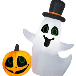 Halloween Inflatable Decoration-National Tree Company Halloween Inflatable Ghost, Led Lights, 4 Foot