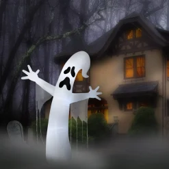 Halloween Inflatable Decoration-National Tree Company Halloween Inflatable Giant Ghost, Led Lights, 12 Foot