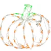 Halloween Signs Decoration-National Tree Company Halloween Lighted Sign Decoration, White, Pumpkin, Led Lights, Plug In, 14 Inches