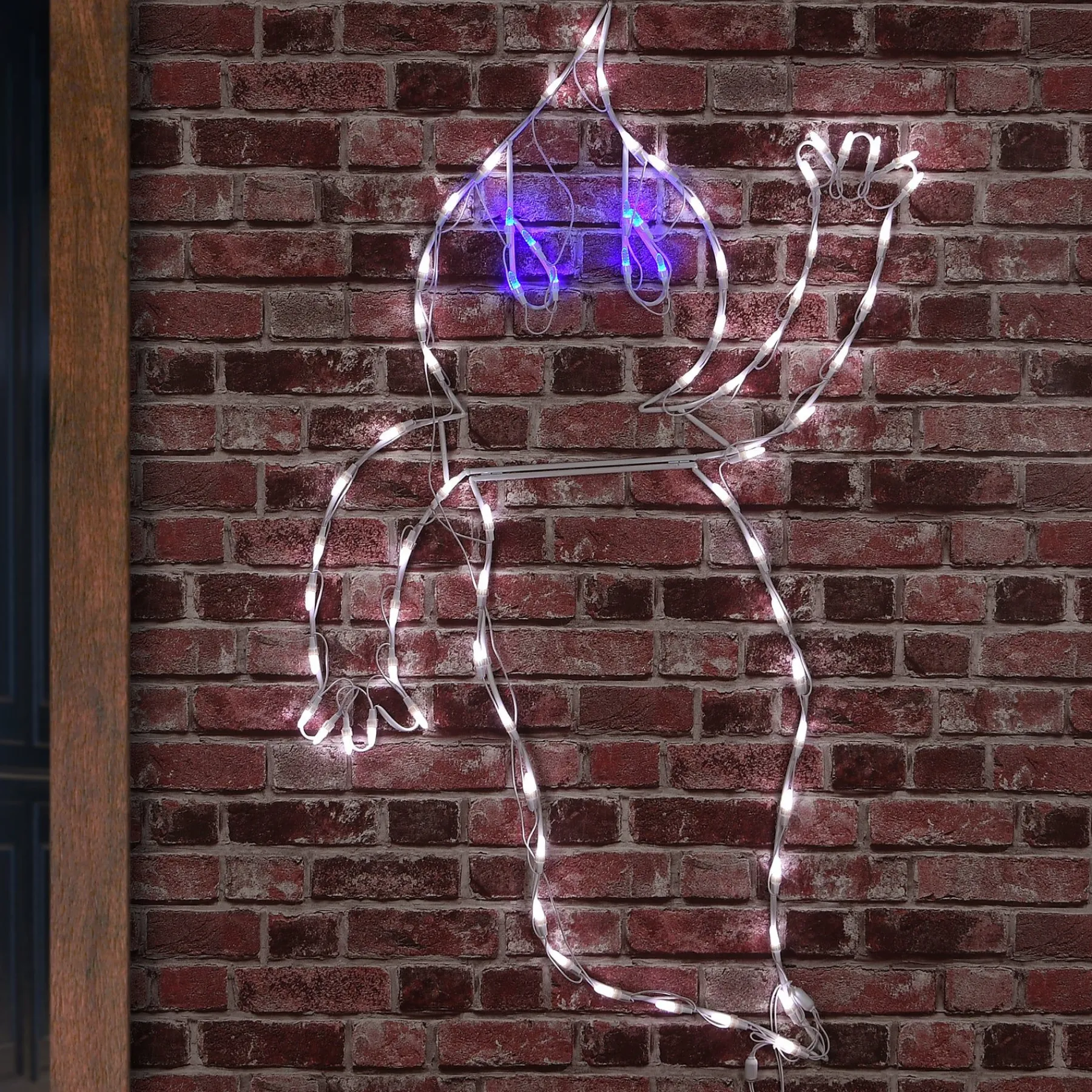 Halloween Signs Decoration-National Tree Company Halloween Lighted Sign Decoration, White, Waving Ghost, Led Lights, Plug In, 51 Inches