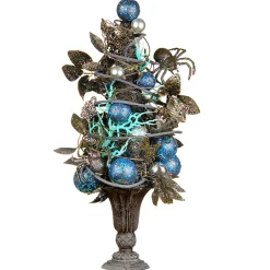 Halloween Christmas Tree-National Tree Company Halloween Ornament Tree In Urn Base