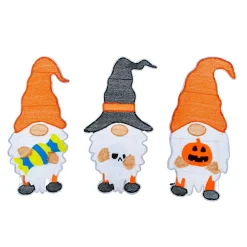 Halloween Outdoor Decoration-National Tree Company Halloween Pre Lit Lawn Decoration, Orange, Gnome Trio, Led Lights, Includes Garden Stakes, 30 Inches