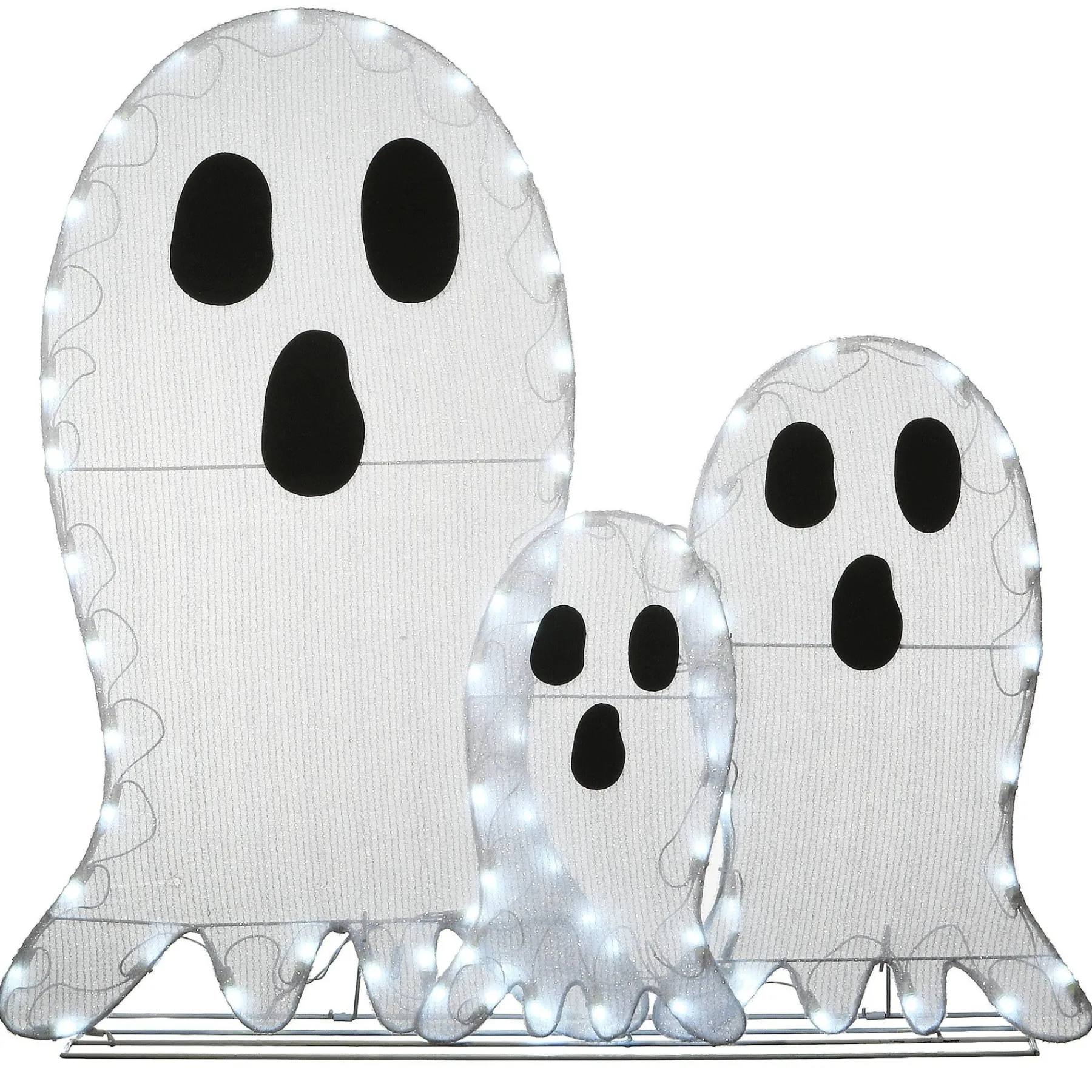 Halloween Outdoor Decoration-National Tree Company Halloween Pre-Lit Ghost Trio Outdoor Decoration, Led Lights, 36 Inches