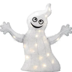 Halloween Outdoor Decoration-National Tree Company Halloween Pre-Lit White Ghost Outdoor Decoration, Led Lights, 18 Inches