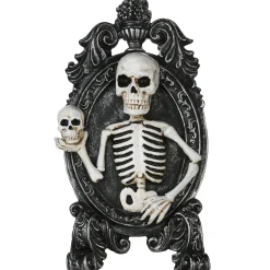 Halloween Indoor Decoration-National Tree Company Halloween Skeleton Portrait Decoration, 10 Inches