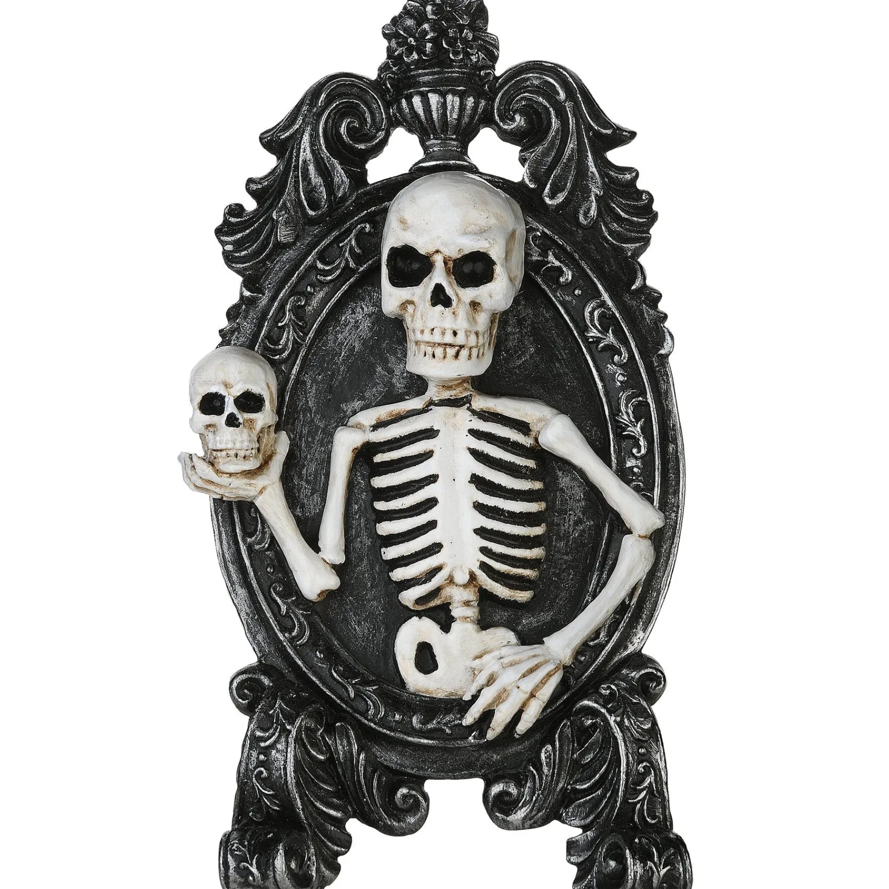 Halloween Indoor Decoration-National Tree Company Halloween Skeleton Portrait Decoration, 10 Inches