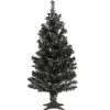 Halloween Christmas Tree-National Tree Company Halloween Tinsel Tree, Black, 24 In
