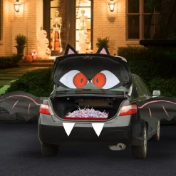 Halloween Car Decoration-National Tree Company Halloween Tricky Trunks Car Decoration Kit, Bat, 8-Piece Kit