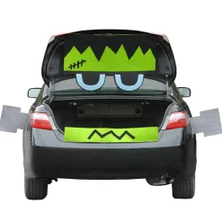 Halloween Car Decoration-National Tree Company Halloween Tricky Trunks Car Decoration Kit, Frankenstein, 4-Piece Kit