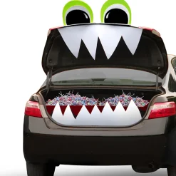 Halloween Car Decoration-National Tree Company Halloween Tricky Trunks Car Decoration Kit, Bright Eyes, 4-Piece Kit