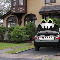 Halloween Car Decoration-National Tree Company Halloween Tricky Trunks Car Decoration Kit, Bright Eyes, 4-Piece Kit