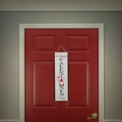 Valentine'S Day Accessories-National Tree Company Happy Valentine'S Day' Hanging Wall Decoration, White, Valentine'S Day Collection, 24 Inches