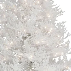 Full-National Tree Company Hgtv Home Collection Pre-Lit Christmas By The Sea Coral Artificial Tree Pre-Strung With Warm White Led Lights , Plug In, Hgtv Home Collection, Coral, 6.5Ft
