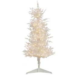 Full-National Tree Company Hgtv Home Collection Pre-Lit Christmas By The Sea Coral Artificial Tree Pre-Strung With Warm White Led Lights , Plug In, Hgtv Home Collection, Coral, 48In