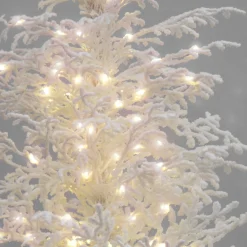 Full-National Tree Company Hgtv Home Collection Pre-Lit Christmas By The Sea Coral Artificial Tree Pre-Strung With Warm White Led Lights , Plug In, Hgtv Home Collection, Coral, 48In