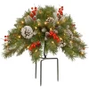 Christmas Greenery-National Tree Company 18In. Frosted Berry Urn Filler With Battery Operated Warm White Led Lights