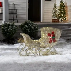Christmas Outdoor Accessories-National Tree Company 38In. Santas Sleigh With Led Lights