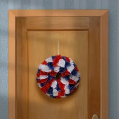 Patriotic Wreath-National Tree Company 14-Inch Patriotic Rose Wreath