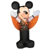 Halloween Inflatable Decoration-National Tree Company Inflatable Decoration, Black, Vampire Mickey Mouse, Self Inflating, Plug In, Halloween Collection, 42 Inches