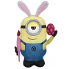Easter Inflatables-National Tree Company Inflatable Easter Despicable Me Minion Decoration, Self Inflating, Plug In, Easter Collection, 48 Inches