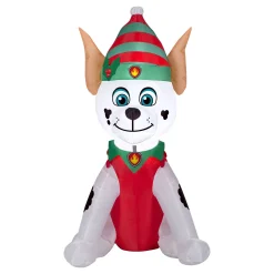 Christmas Inflatable-National Tree Company Inflatable Elf Paw Patrol Marshall Dalmatian, Led Lights, Plug In, Christmas Collection, 3.5 Feet