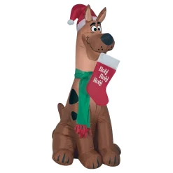 Christmas Inflatable-National Tree Company Inflatable Scooby Doo, Led Lights, Plug In, Christmas Collection, 3.5 Feet