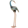 Outdoor Lawn Decor-National Tree Company Metal Lawn Decoration, Resting Blue, Gray And White Crane, Ornate Metal Design, Spring Collection, 39 Inches