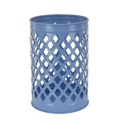 Outdoor Lights-National Tree Company National Outdoor Living Lantern Candleholder, Ice Melt Blue, Modern Design And Finish, 12 Inches