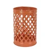 Outdoor Lights-National Tree Company National Outdoor Living Lantern Candleholder, Pastel Orange, Modern Design And Finish, 12 Inches