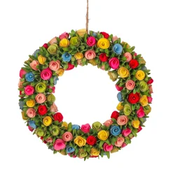 National Tree Company Home & Garden Decor^ 18" Multicolor Spring Floral Wreath