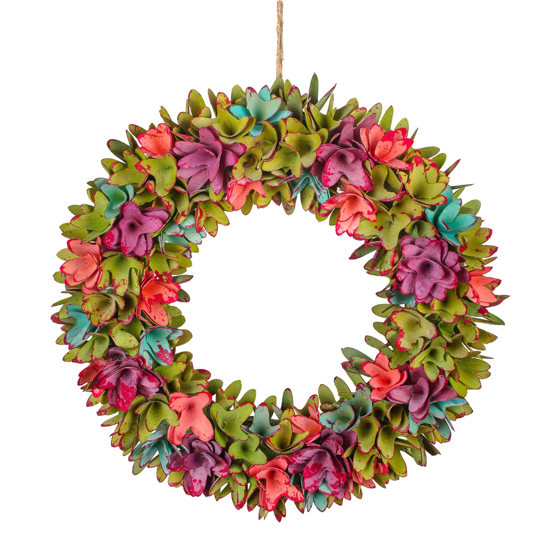 National Tree Company Flower Wreaths^ 18" Spring Floral Pastels Wreath