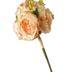 National Tree Company Flower Bouquets^ Artificial Floral Bouquet, Vine Stem Base, Decorated With Pink Dahlia, Hydrangea And Rose Blooms, Spring Collection, 14 Inches