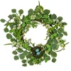 National Tree Company Flower Wreaths^ Artificial Spring Wreath, Woven Branch Base, Decorated With Spring Blooms, Berries, Bird'S Nest With Pastel Eggs, Spring Collection, 20 Inches
