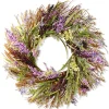 National Tree Company Flower Wreaths^ Artificial Hanging Wreath, Woven Vine Base, Decorated With Mixed Leaves, Seed Pods, Spring Collection, 22 Inches