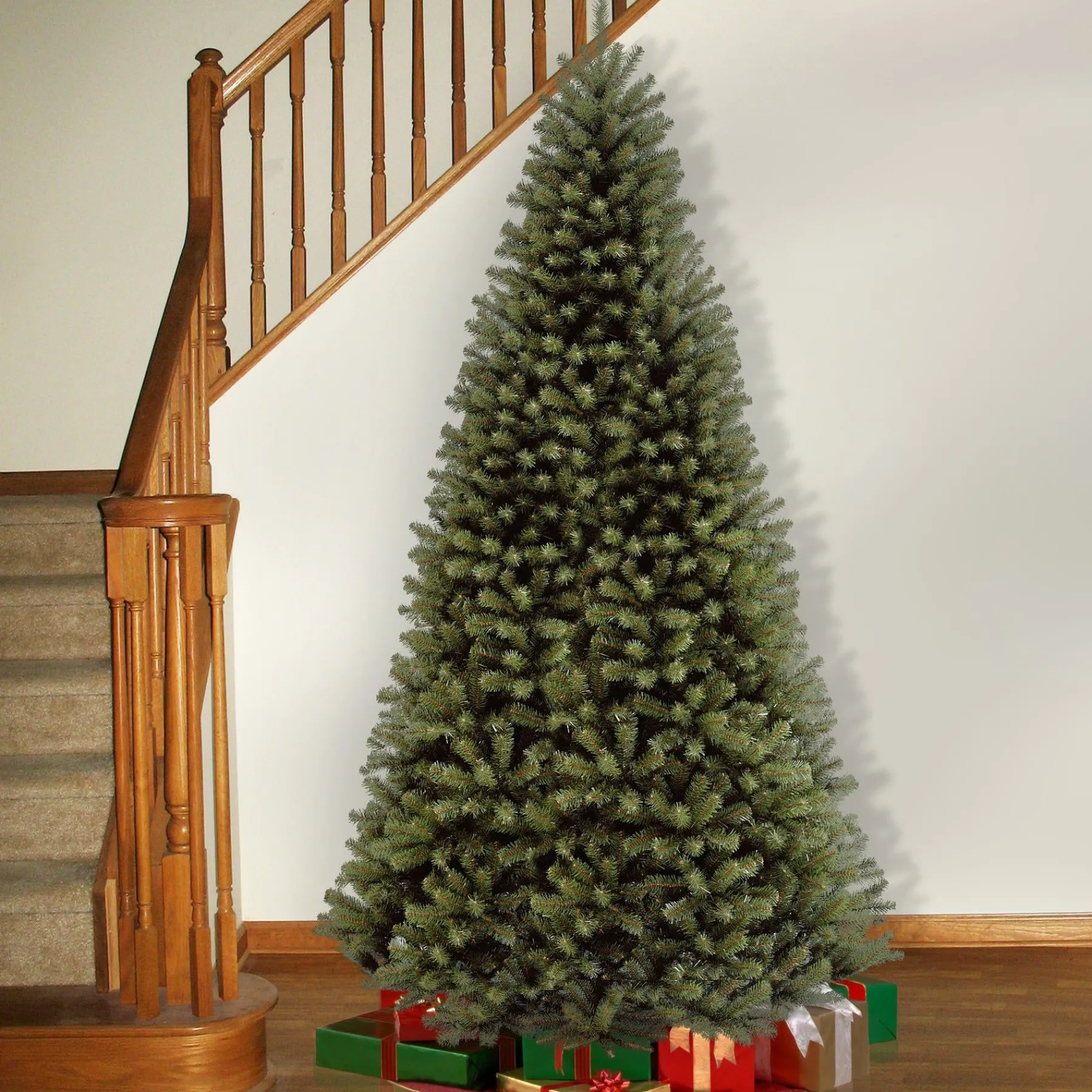 7Ft - 9Ft-National Tree Company Artificial Full Christmas Tree, Green, North Valley Spruce, Includes Stand, 9 Feet