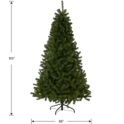 7Ft - 9Ft-National Tree Company Artificial Full Christmas Tree, Green, North Valley Spruce, Includes Stand, 9 Feet