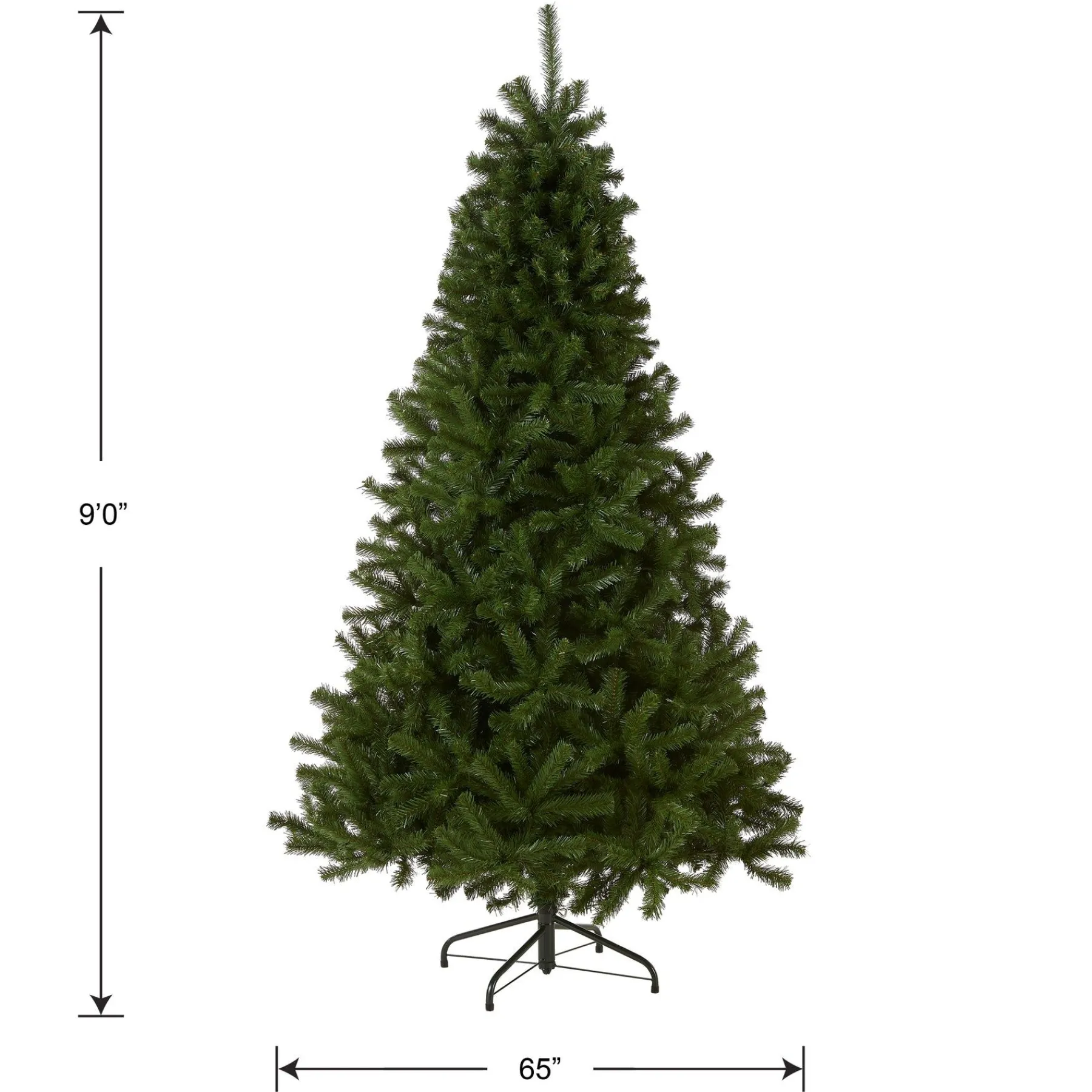 7Ft - 9Ft-National Tree Company Artificial Full Christmas Tree, Green, North Valley Spruce, Includes Stand, 9 Feet