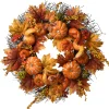 Harvest Wreath-National Tree Company Artificial Autumn Wreath, Decorated With Pumpkins, Gourds, Berry Clusters, Maple Leaves, Autumn Collection, 22 In