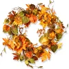 Harvest Wreath-National Tree Company Artificial Autumn Wreath, Decorated With Sunflowers, Pinecones, Berry Clusters, Maple Leaves, Autumn Collection, 25 In