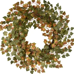 Harvest Wreath-National Tree Company Artificial Autumn Wreath, Decorated With Ivy, Autumn Collection, 24 In